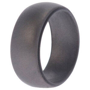 Silicone Wedding Ring - Grey by ROQ for Men - 9 mm Ring